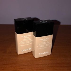 Chanel foundation. Shade 1 beige and 1 beige rose.
